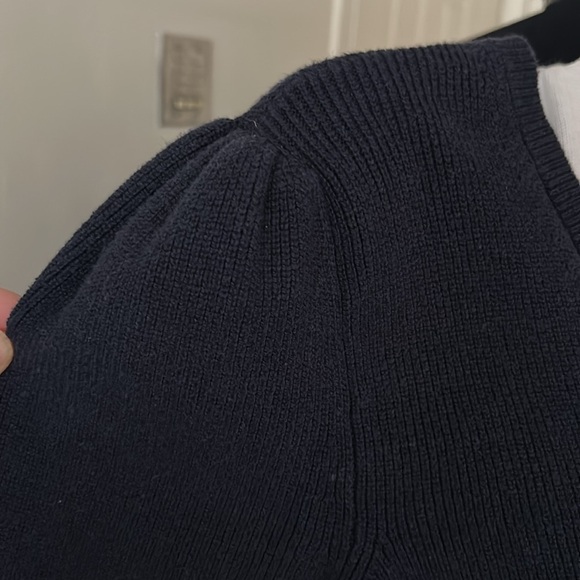 Ann Taylor Navy Blue V-Neck Sweater Size Small - Picture 2 of 10